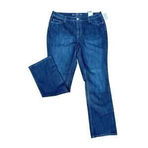 NWT CJ Banks mid waisted barely bootcut jeans size 18 long x34